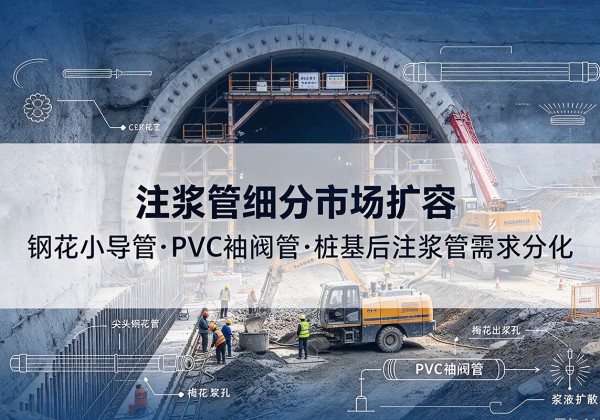 武安注浆管细分市场扩容，隧道钢花小导管、PVC 袖阀管、桩基后注浆管需求分化